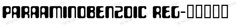 ParaAminobenzoic Reg字体转换